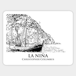 La Niña - Christopher Columbus Magnet